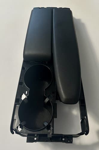 2012 2013 2014 Mercedes C350 Coupe Center Console Lid W Cupholder Red Stitch — OEM A2046801339