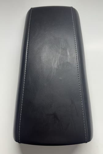 2012 2013 2014 Ford Edge Armrest / Center Console Lid Black Leather White Stitch — OEM 1932650