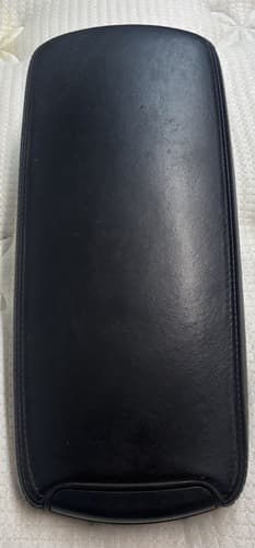 2007-2013 Lexus IS250 IS350 Armrest/Center Console Lid Black Leather Black Stich — OEM 2007-2013