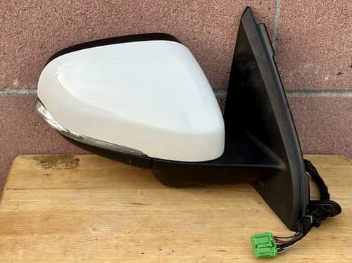 2013 Volvo S60 Right Passenger Side Mirror W Camera Ice White 31297953 14 WIRE