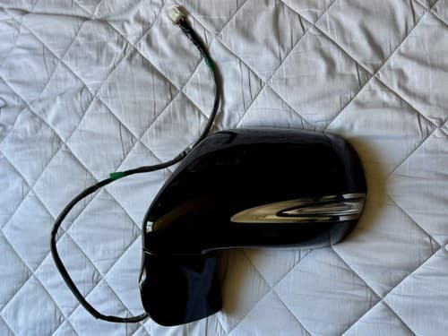 2010 Lexus RX450H Left Driver Side Mirror Assembly Obsidian Black Wire 14 Wire — OEM 87940-48521-C0