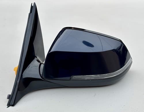 2015 BMW 750i Left Driver Mirror W Turn Signal Blind Spot And Camera Dark Blue — OEM 7351497